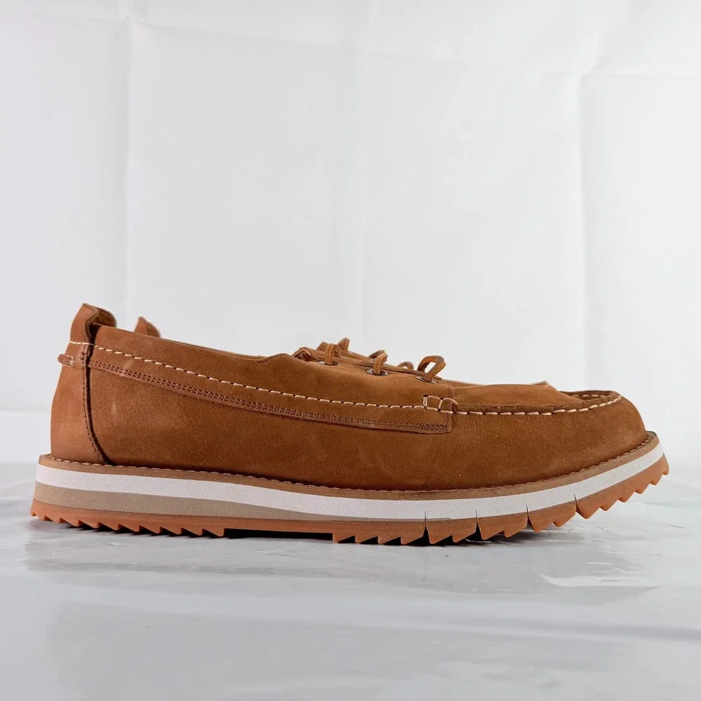 Clarks Durston Lace Tan Nubuck Men's Shoes Size 13 M New with Box